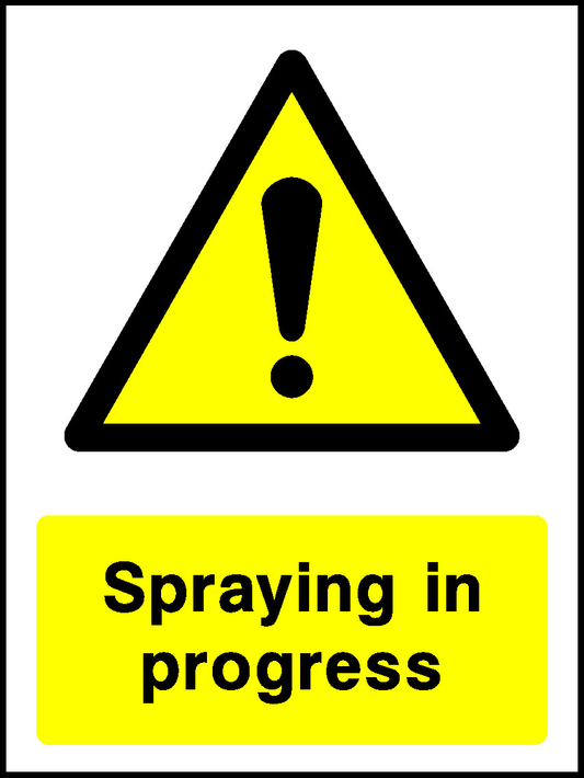 Spraying In Progress Countryside & Agriculture Signage - COUN0036