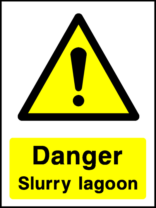 Danger Slurry Lagoon Countryside & Agriculture Signage - COUN0021