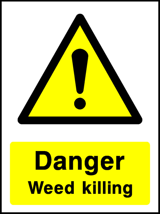 Danger Weed Killing Countryside & Agriculture Signage - COUN0041