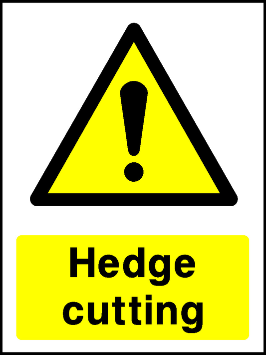 Hedge Cutting Countryside & Agriculture Signage - COUN0029