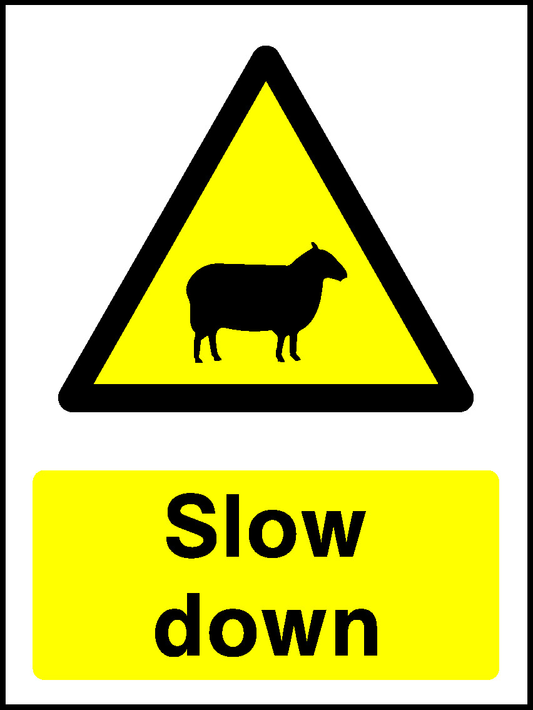 Slow Down Countryside & Agriculture Signage - COUN0013