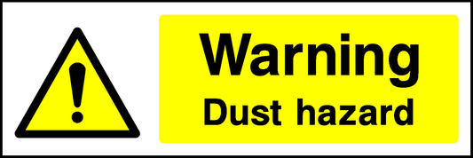 Warning Dust Hazard Warning Chemical Danger Signage - CHEM0026