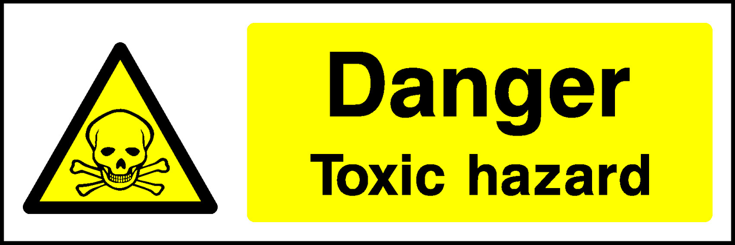 Danger Toxic Hazard Warning Chemical Danger Signage - CHEM0017