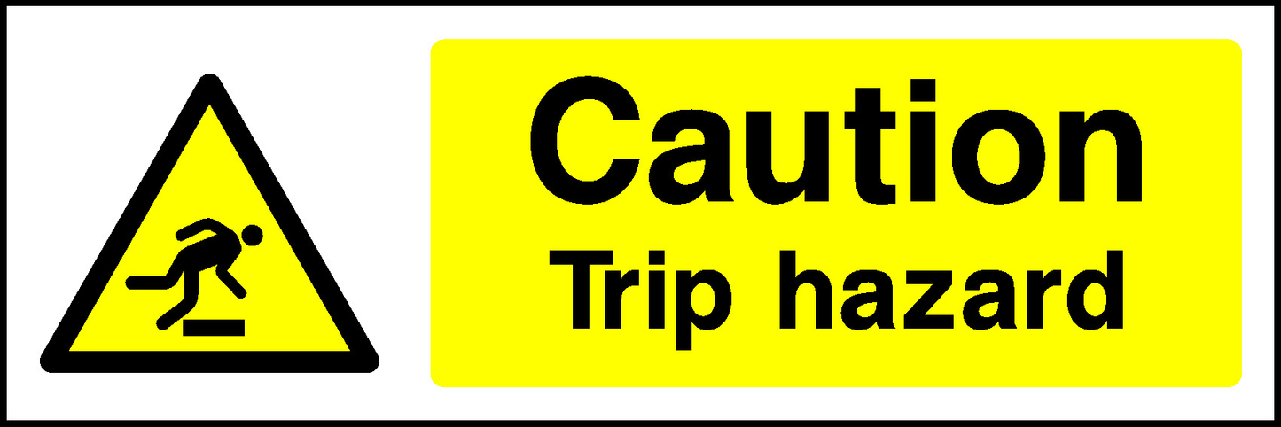 Caution Trip Hazard Construction-Signage - CONS0041