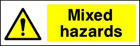 Mixed Hazards Warning Chemical Danger Signage - CHEM0032