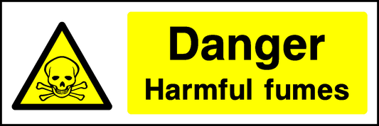 Danger Harmful Fumes Warning Chemical Danger Signage - CHEM0014