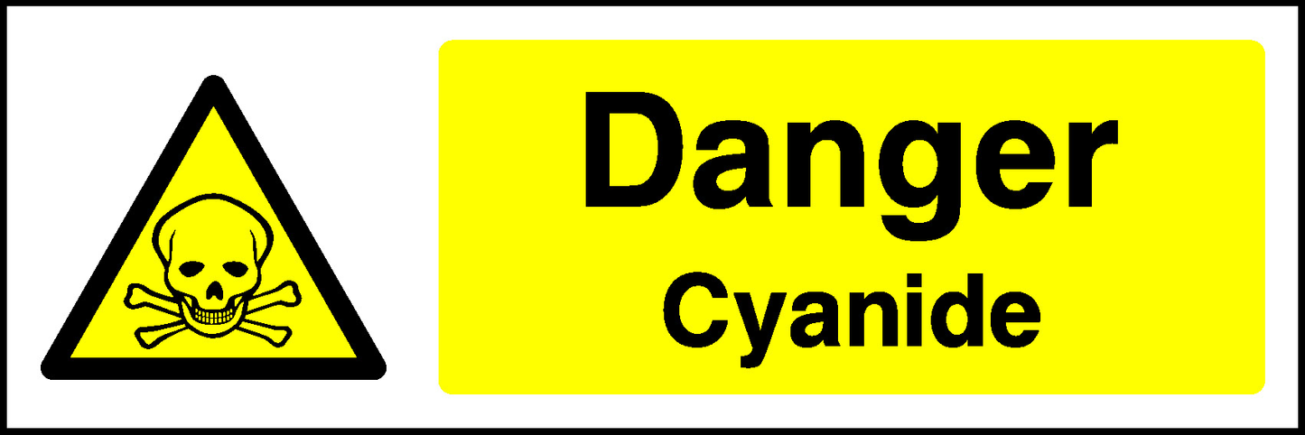 Danger Cyanide Warning Chemical Danger Signage - CHEM0011