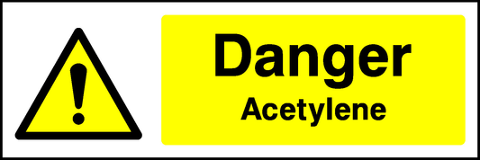 Danger Acetylene Warning Chemical Danger Signage - CHEM0022