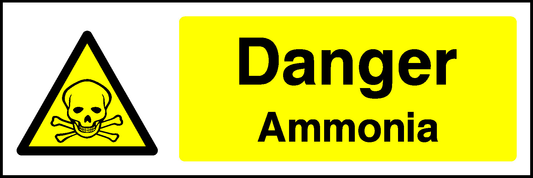 Danger Ammonia Warning Chemical Danger Signage - CHEM0012