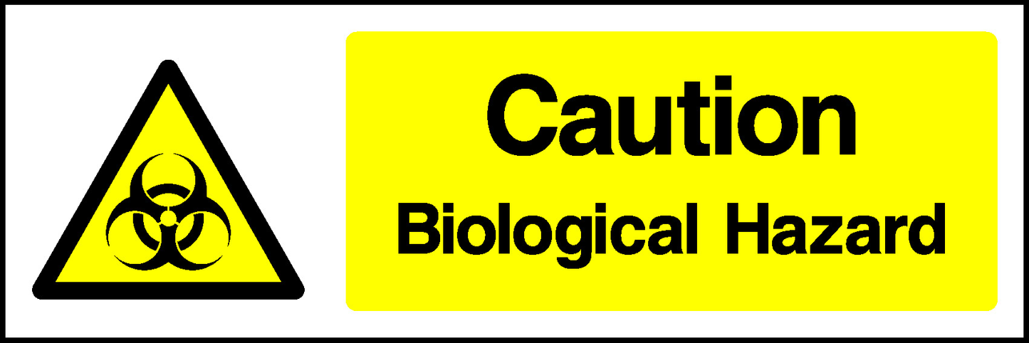 Caution Biological Hazard Warning Chemical Danger Signage - CHEM0043