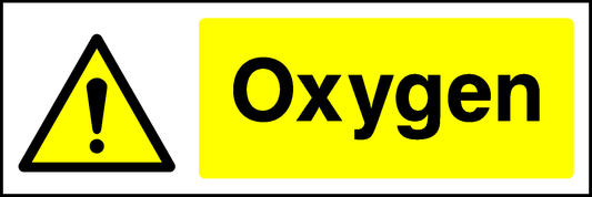 Oxygen Warning Chemical Danger Signage - CHEM0034