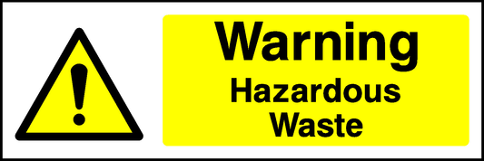 Warning Hazardous Waste Warning Chemical Danger Signage - CHEM0027