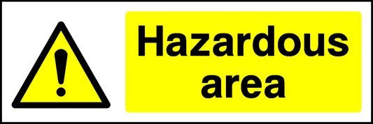 Hazardous Area Warning Chemical Danger Signage - CHEM0036