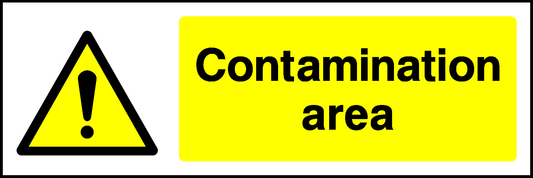 Contamination Area Warning Chemical Danger Signage - CHEM0037