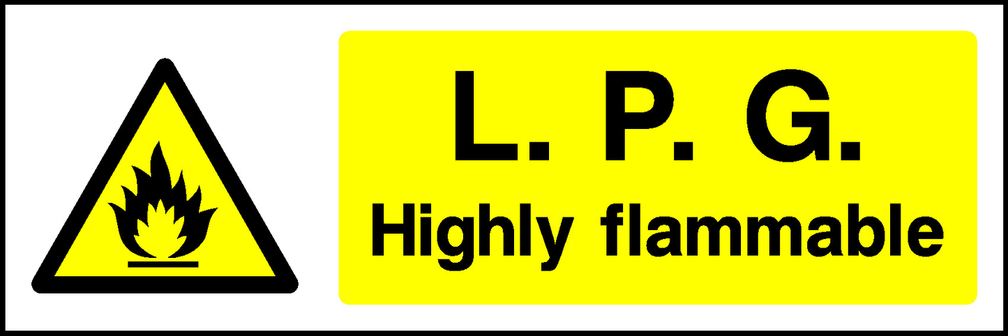 Highly Flammable Warning Chemical Danger Signage - CHEM0041