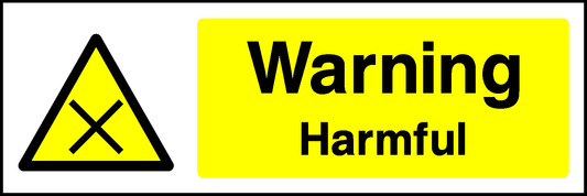 Warning Harmful Warning Chemical Danger Signage - CHEM0019