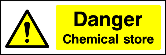 Danger Chemical Store Warning Chemical Danger Signage - CHEM0023