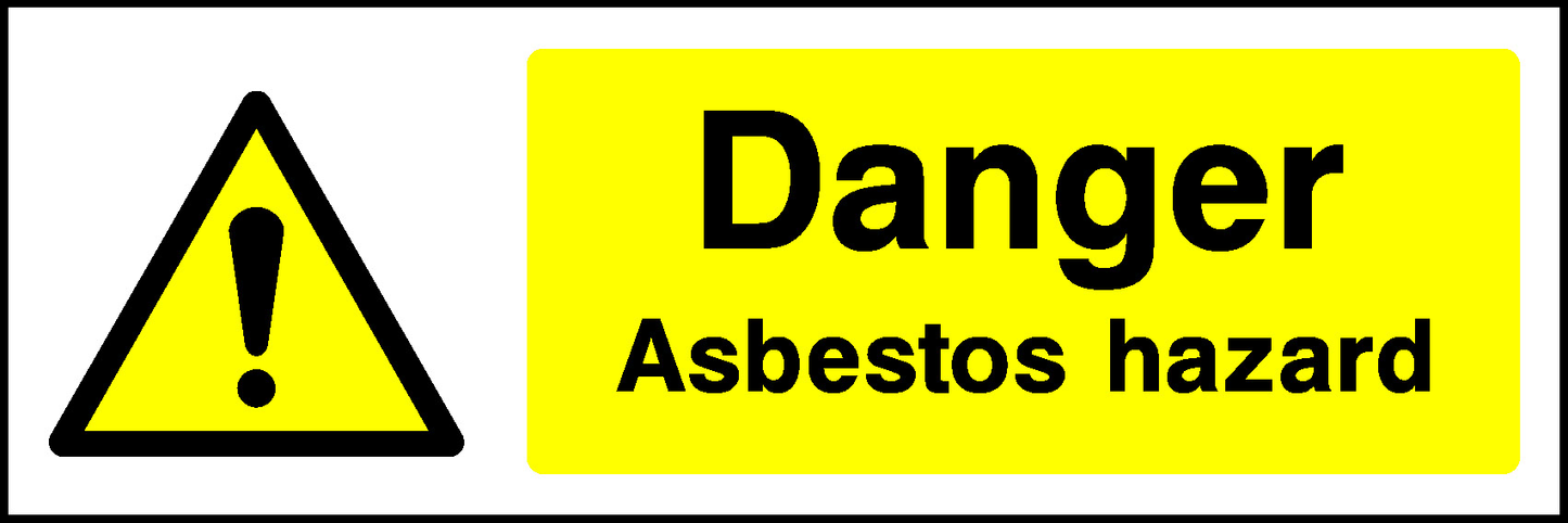 Danger Asbestos Hazard Warning Chemical Danger Signage - CHEM0021