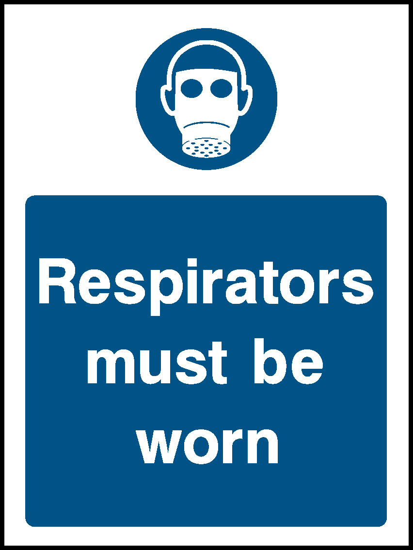 Respirators Must Be Worn Mandatory Signs Personal Protective Equipment Signage - PPE0041.