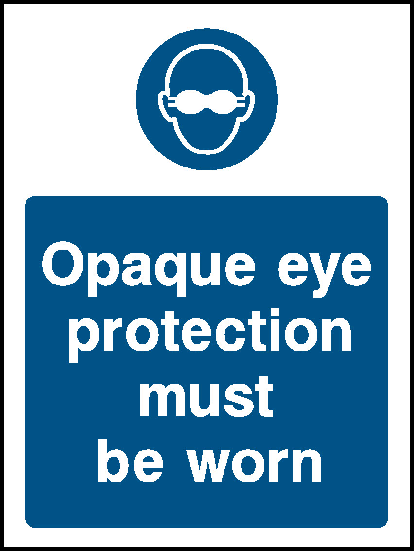 Opaque Eye Protection Must Be Worn Mandatory Signs Personal Protective Equipment Signage - PPE0047.