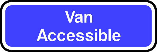 Van Accessible DDA Act Signage - DDA0016.