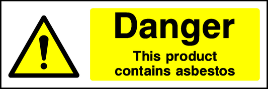 Danger This Product Contains Asbestos Construction-Signage - CONS0055