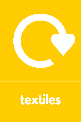 Textiles Recycling Textiles Signage - TEXT0016