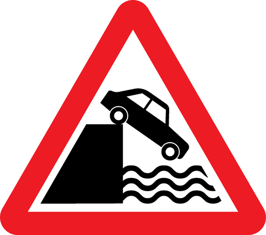 Cliff Road Traffic Warning Signage - WARN0005