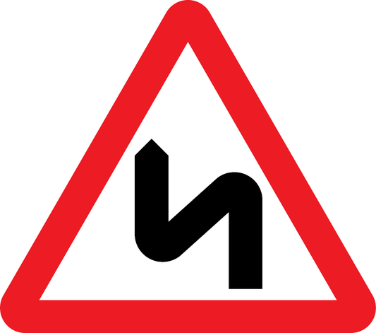 Sharp Bends Road Traffic Warning Signage - WARN0018