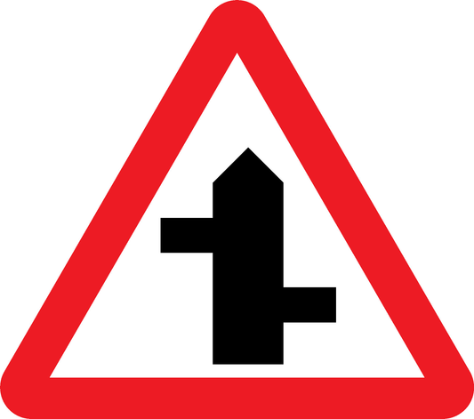 Multiple Junctions Road Traffic Warning Signage - WARN0028