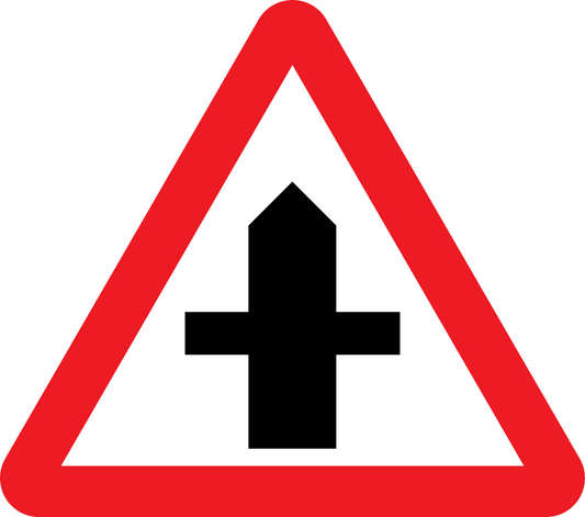 Crossing Traffic Road Traffic Warning Signage - WARN0024