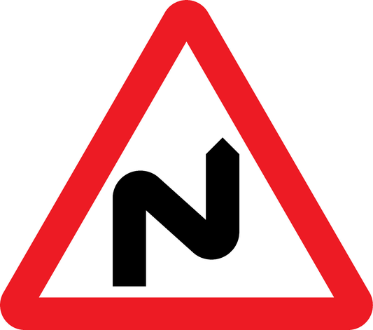 Sharp Bends Road Traffic Warning Signage - WARN0019