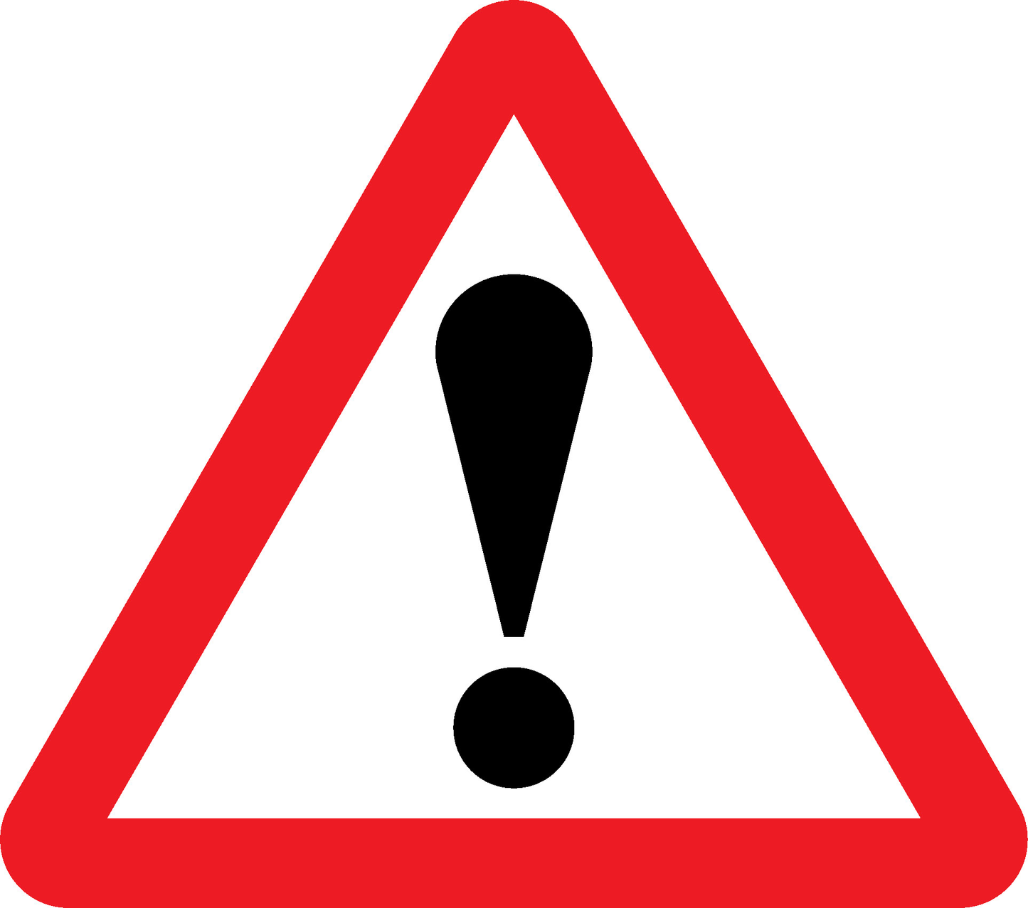 Attention Road Traffic Warning Signage - WARN0020