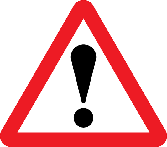 Attention Road Traffic Warning Signage - WARN0020