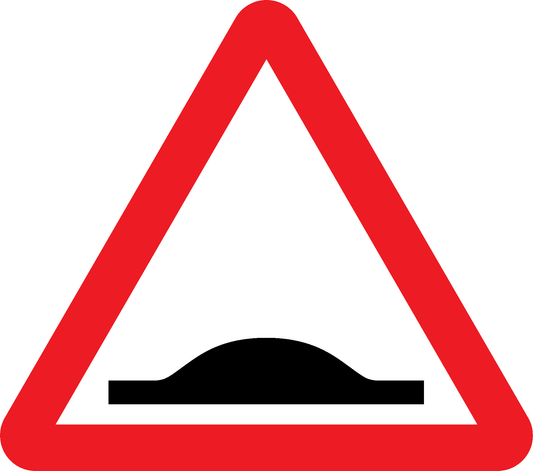 Hump Road Traffic Warning Signage - WARN0003