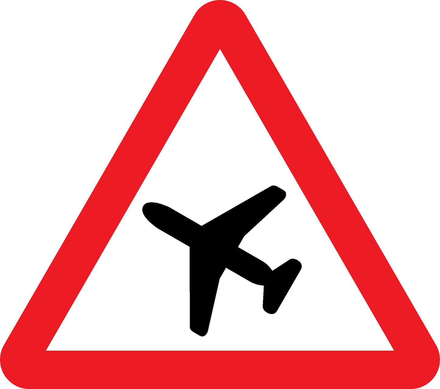 Aircraft Overhead Road Traffic Warning Signage - WARN0034