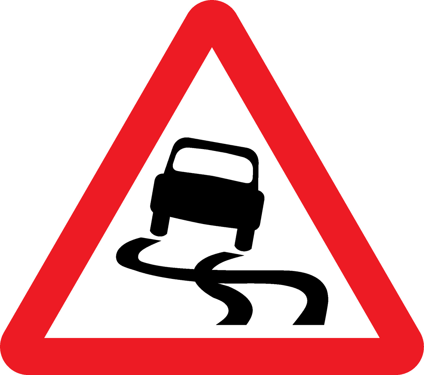 Slippery Road Road Traffic Warning Signage - WARN0031