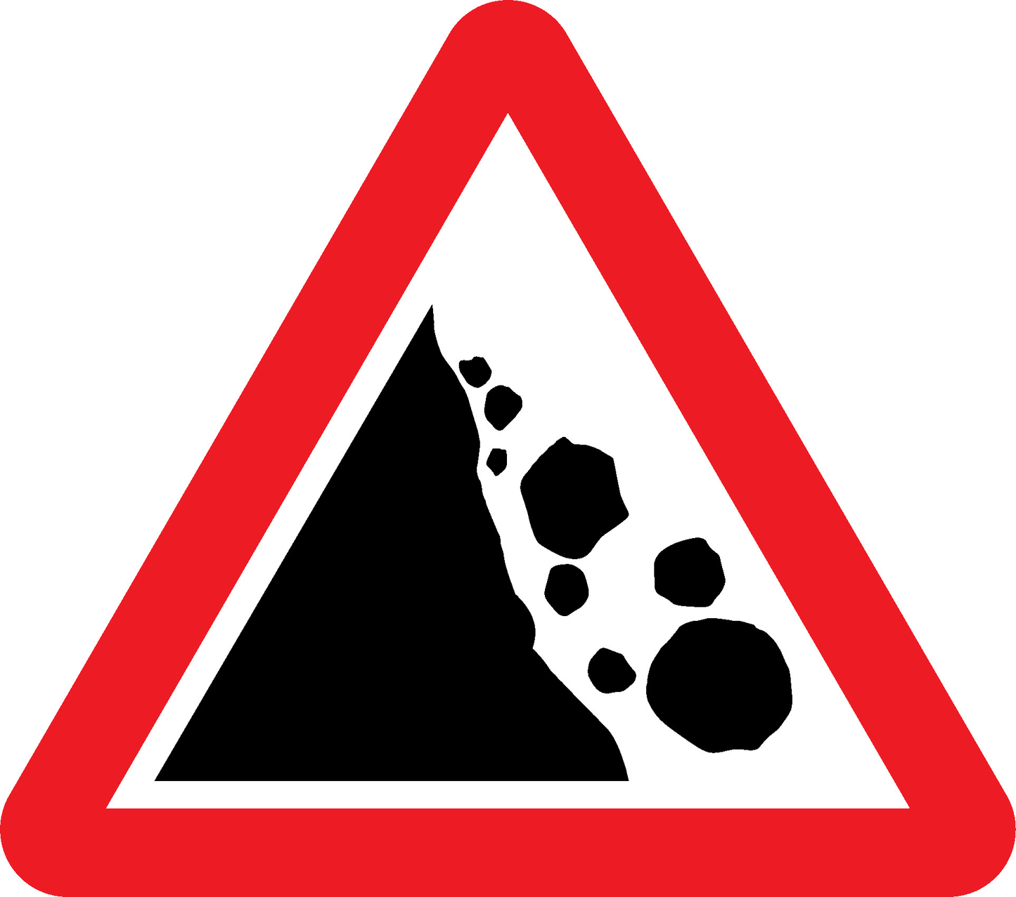 Falling Rocks Road Traffic Warning Signage - WARN0021