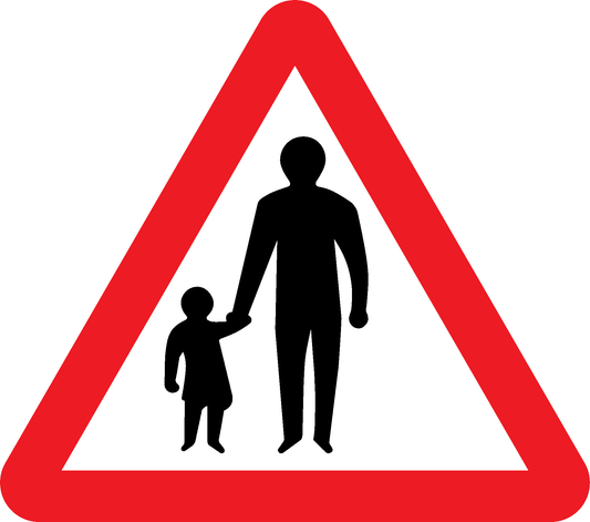 Children Crossing Road Traffic Warning Signage - WARN0043