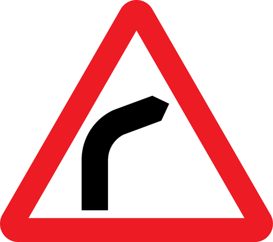 Sharp Turn Right Road Traffic Warning Signage - WARN0011