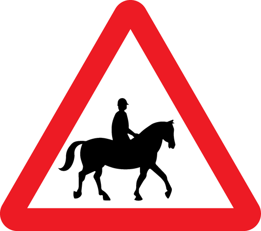 Horse Riders Road Traffic Warning Signage - WARN0041