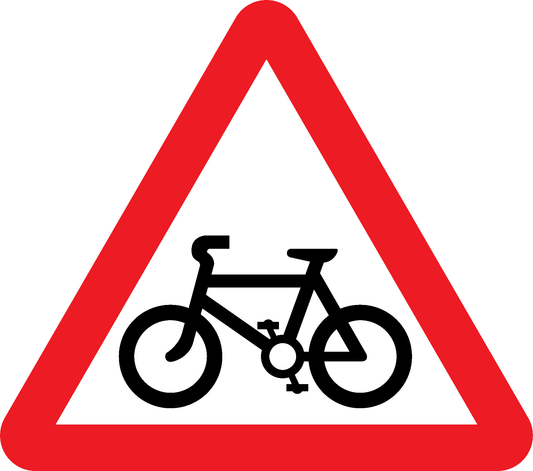 Bicycles Road Traffic Warning Signage - WARN0032