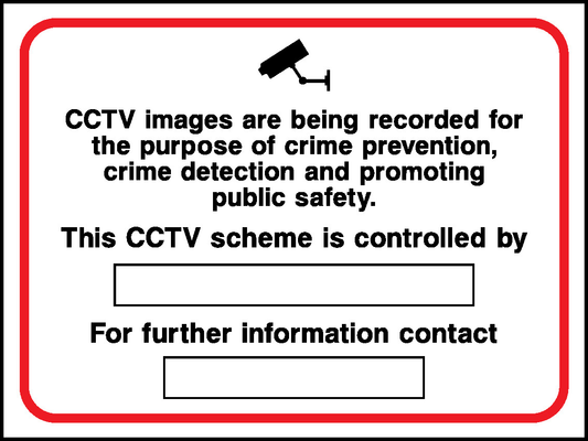 Cctv Being Recorded Security Signage - SECU0030