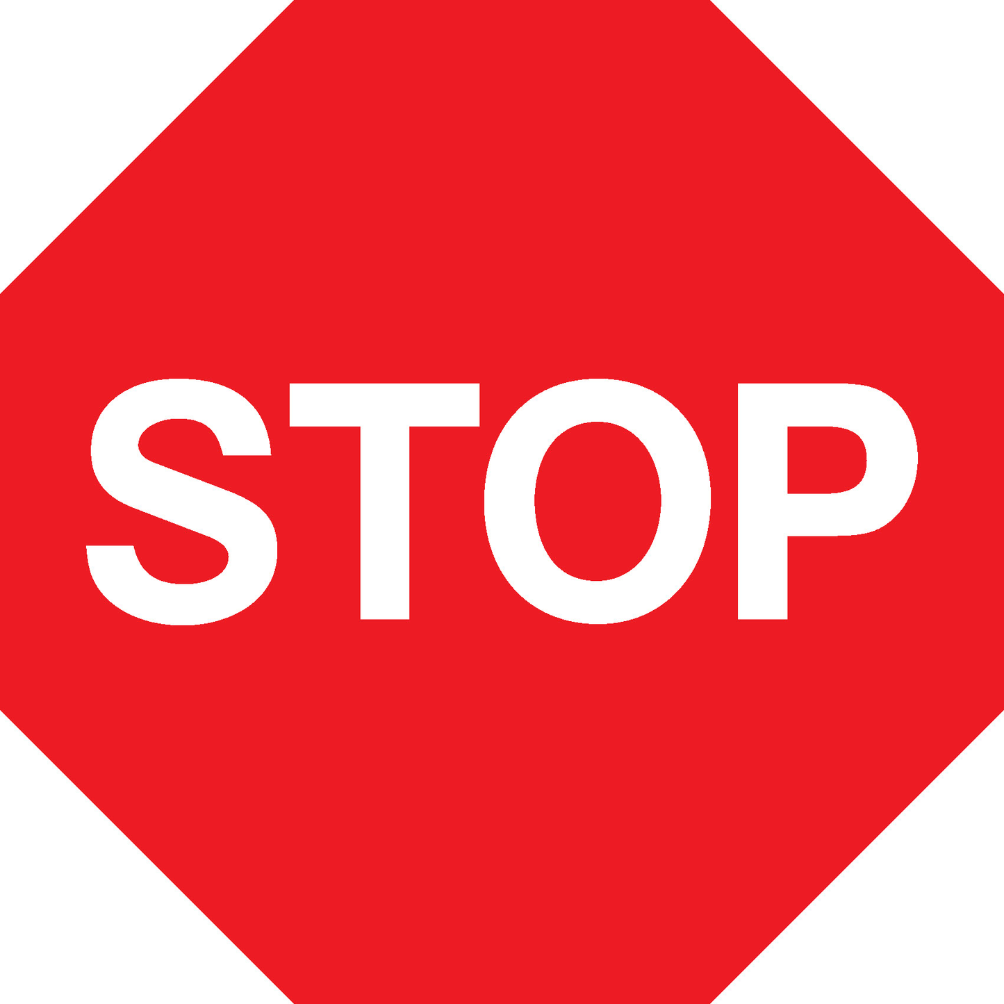 Stop Road Traffic Regulatory Signage - REGU0034