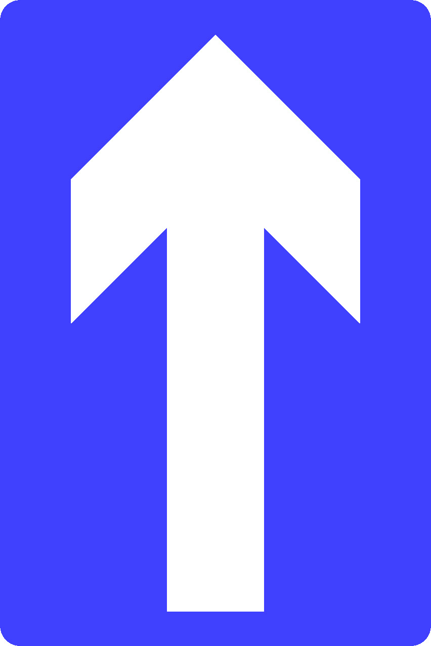 One Way Road Traffic Regulatory Signage - REGU0035