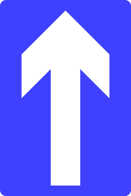 One Way Road Traffic Regulatory Signage - REGU0035