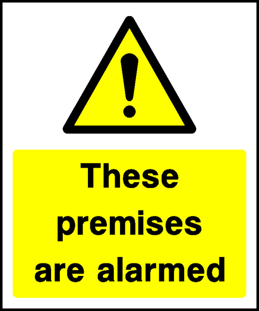 These Premises Are Alarmed Security Signage - SECU0022