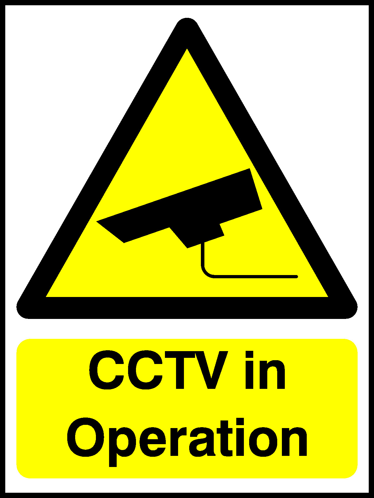 Cctv In Operation Security Signage - SECU0033