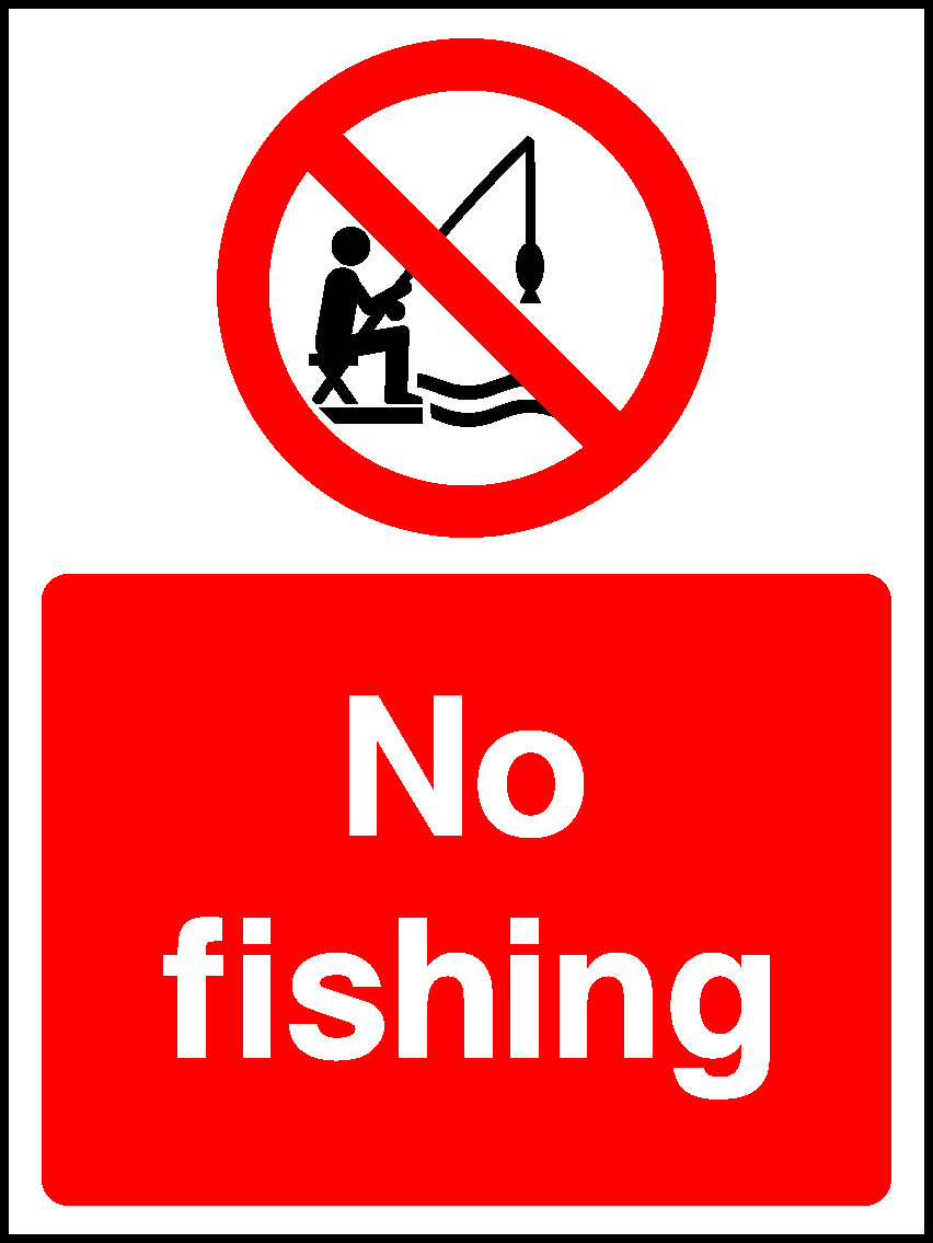 No Fishing Water Safety Signage - WATE0015