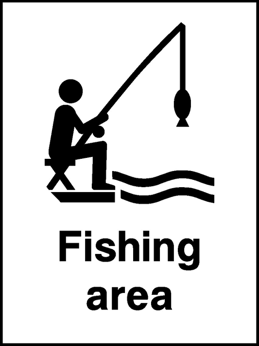 Fishing Area Water Safety Signage - WATE0026